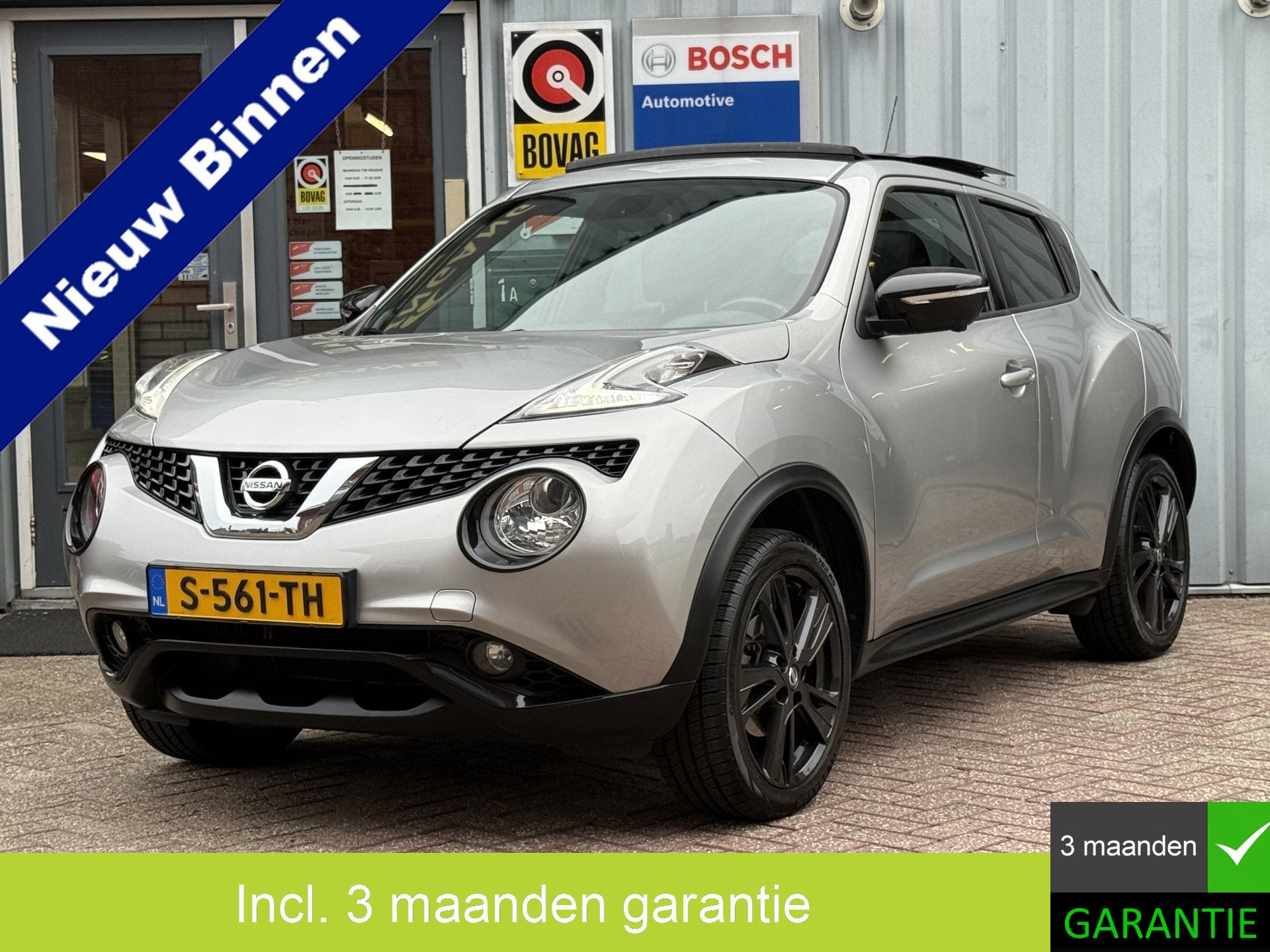 Nissan Juke 1.2 DIG-T S/S Dynamic Edition | PANO | TREKHAAK, Voorwielaandrijving, 639 kg, 116 pk, Leder