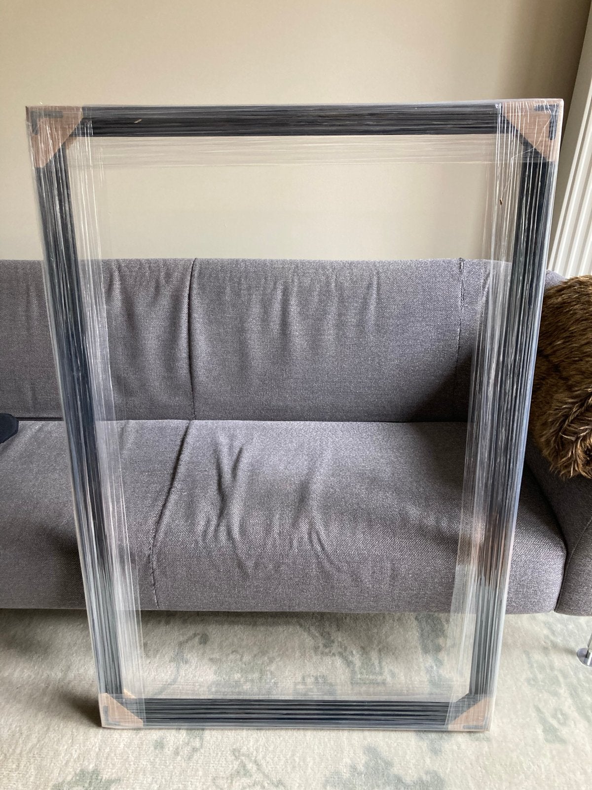 Baklijst 120x80 cm zwart glad, nieuw in verpakking, Huis en Inrichting, Woonaccessoires | Lijsten, Ophalen, Nieuw, Zwart, Schilderijlijst