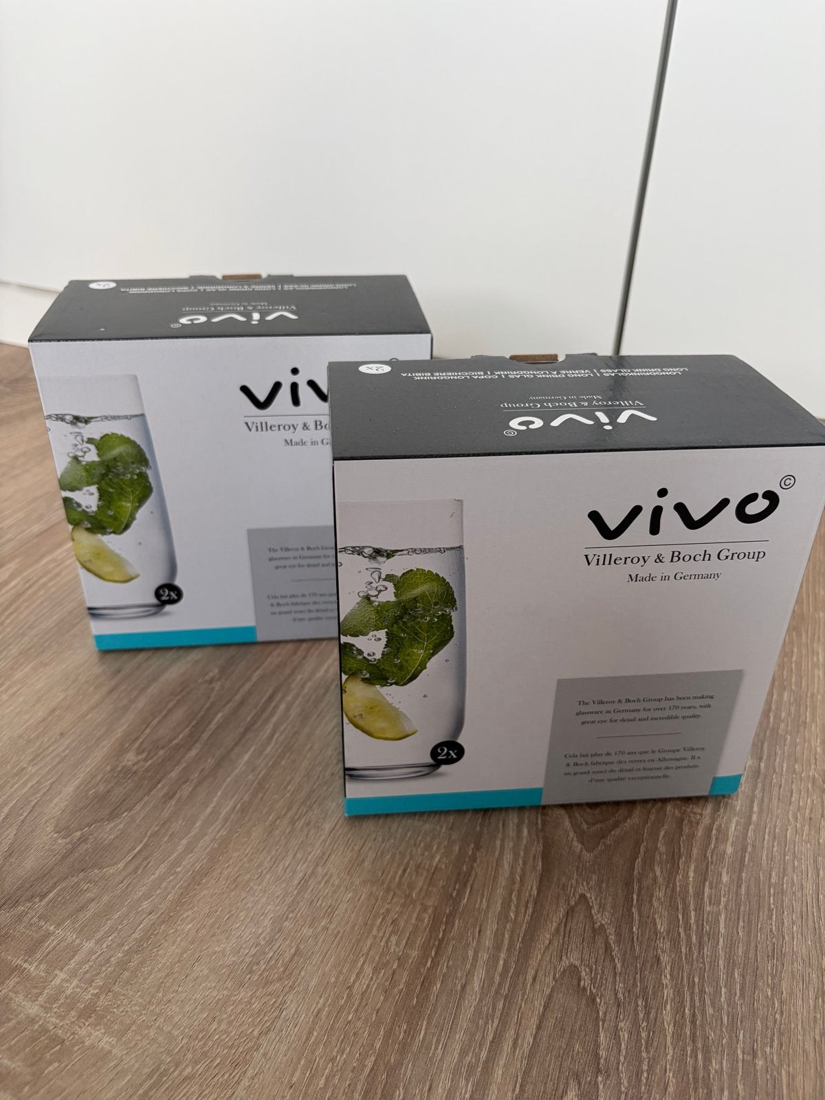 4 Villeroy & Boch waterglazen (nieuw in doos) AH actie, Ophalen of Verzenden, Nieuw, Glas, Overige merken