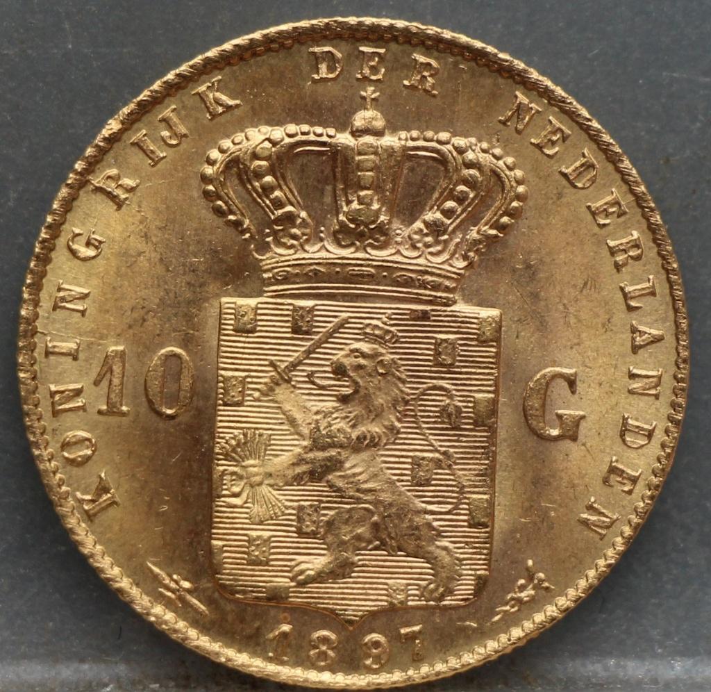 Gouden tientje 1897 - 10 gulden 1897 Wilhelmina, Postzegels en Munten, Munten | Nederland, Verzenden, Goud, Koningin Wilhelmina