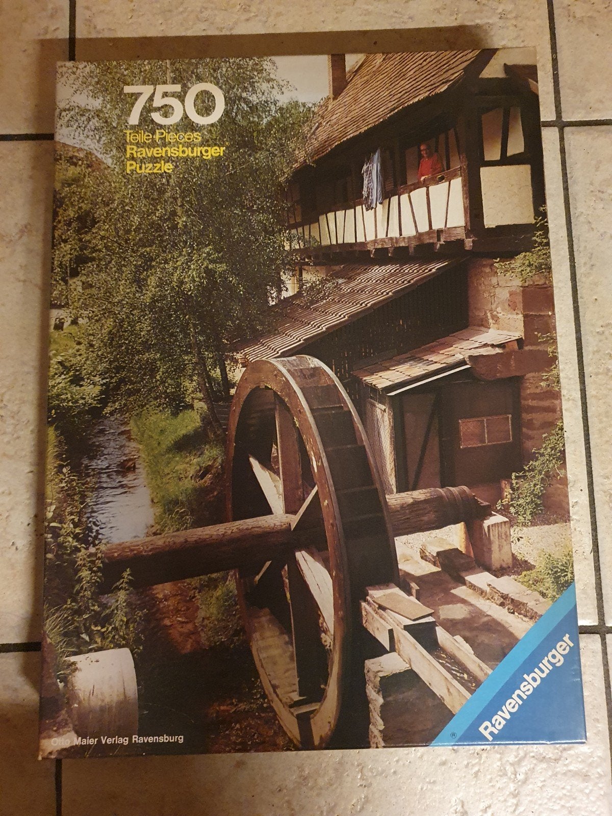Ravensburger Legpuzzel 750 stukjes - Watermolen, Ophalen, 500 t/m 1500 stukjes, Zo goed als nieuw, Legpuzzel