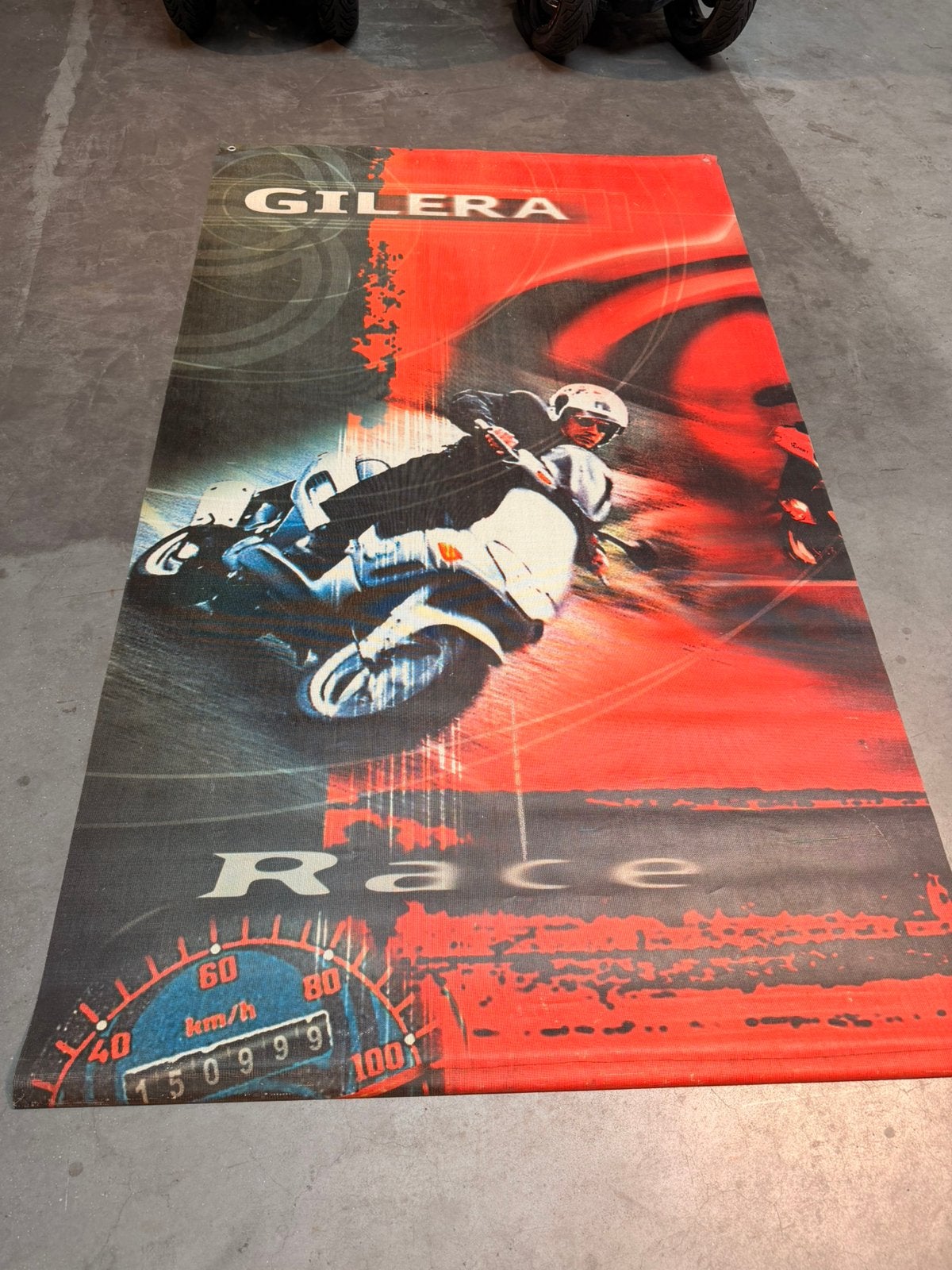 Gilera runner 180cc poster., Ophalen, Zo goed als nieuw, Deurposter of groter