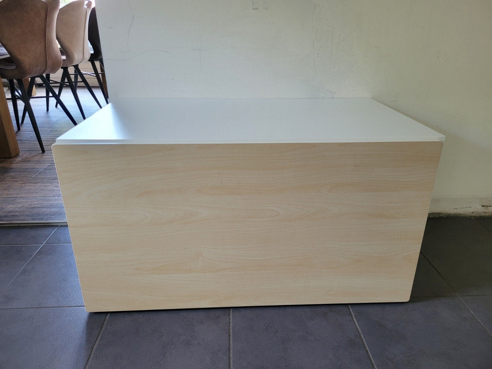 IKEA opbergkist met bank, 1 of 2 laden, Zo goed als nieuw, Minder dan 100 cm, 25 tot 50 cm