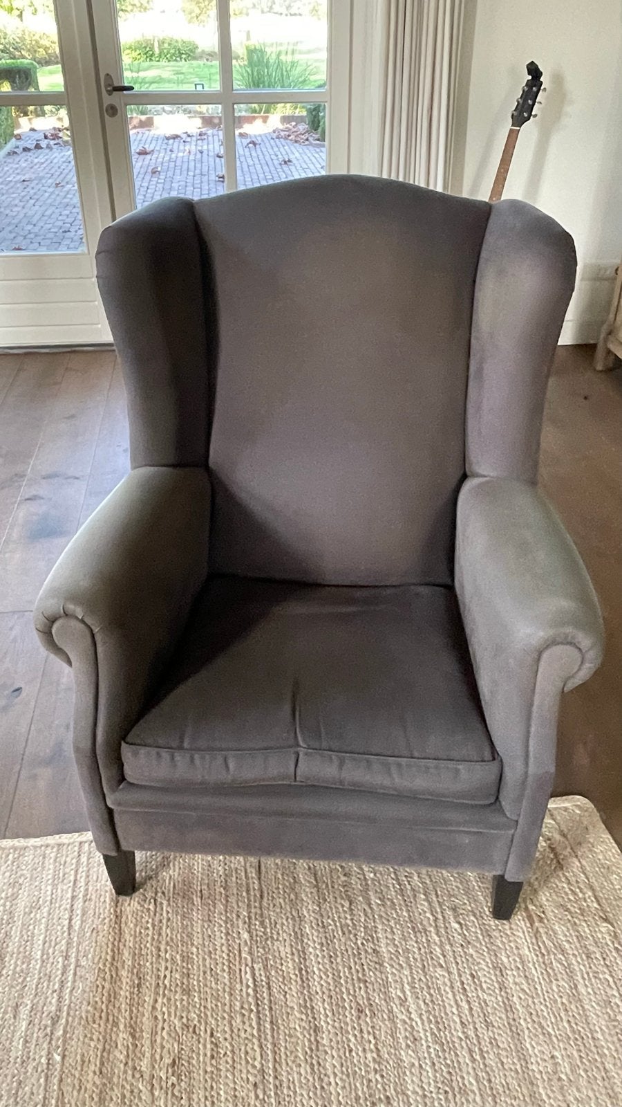 2 fauteuils antraciet grijs/zwart in goede staat, Ophalen, Gebruikt, 75 tot 100 cm, Landelijk