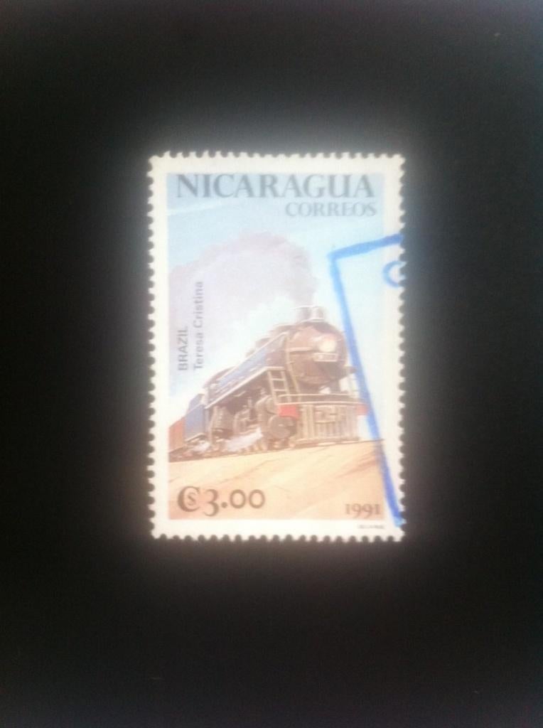 Nicaraqua- Trein- Gestempeld, Verzenden, Gestempeld, Treinen