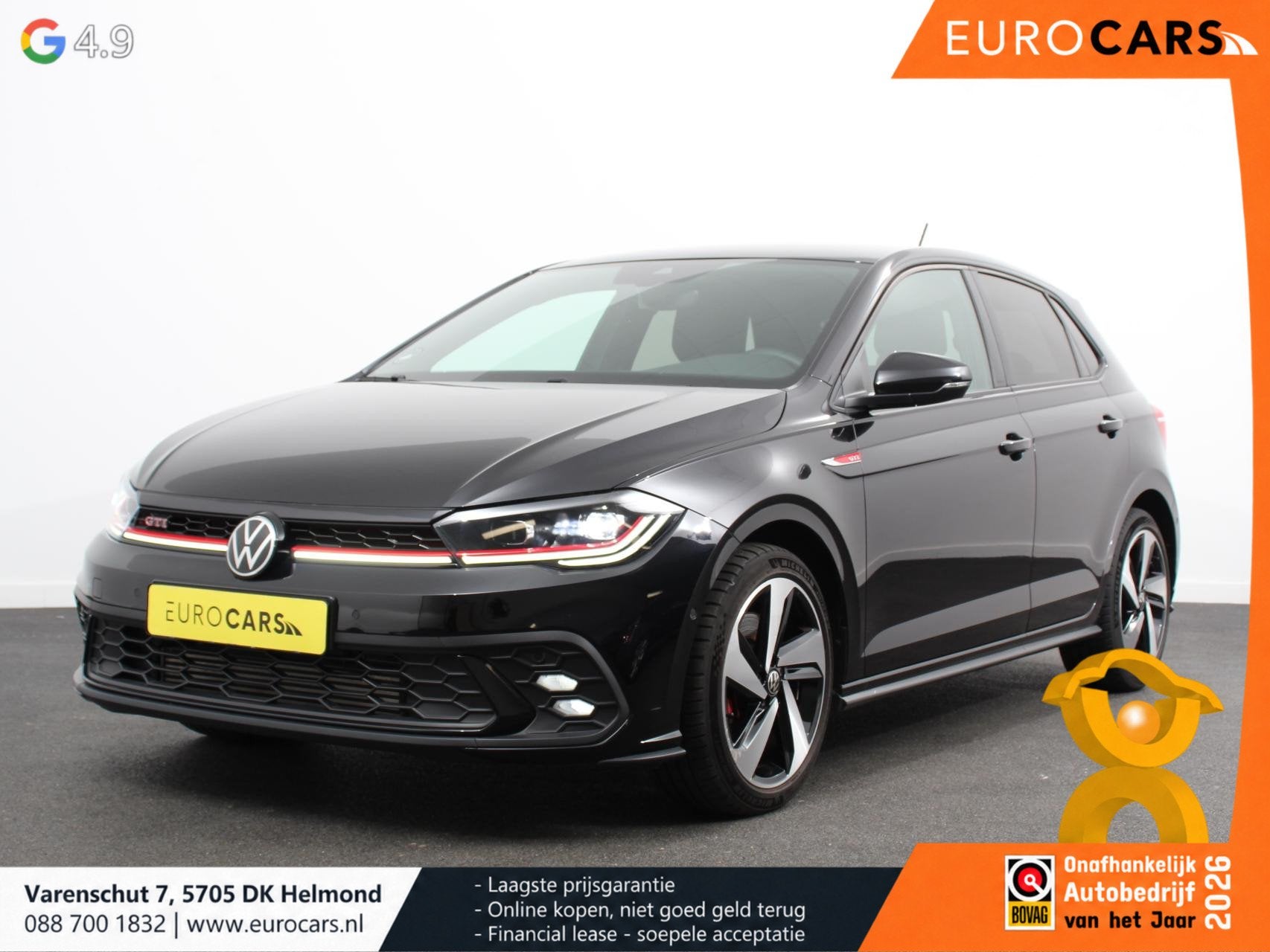 Volkswagen Polo 2.0 GTI 207pk Automaat Apple Carplay Stoelve, Auto's, 1272 kg, 15 km/l, Gebruikt, 680 kg