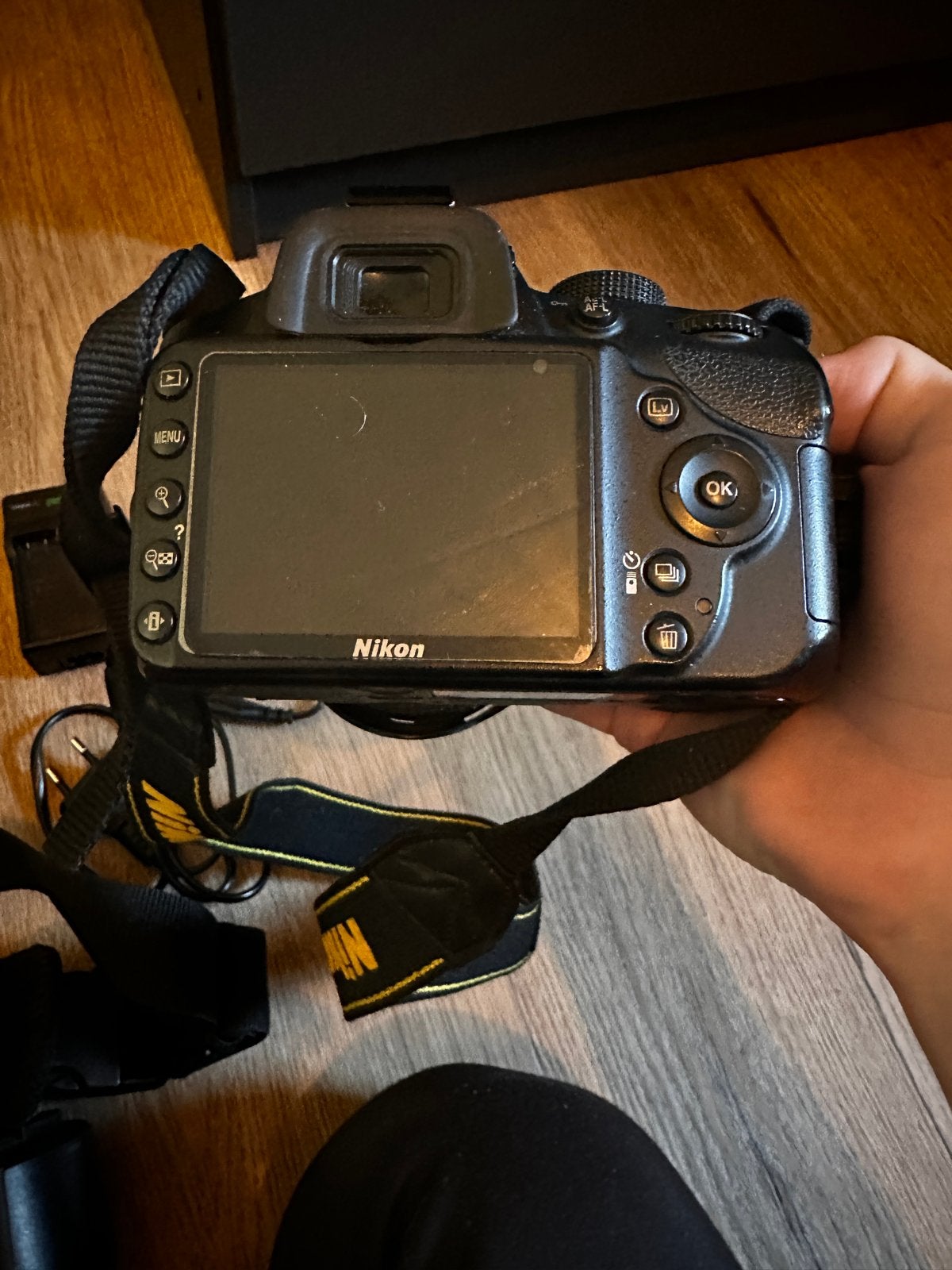Nikon D3200 spiegelreflexcamera met 2 lenzen en tas, Gebruikt, Spiegelreflex, Accu, Nikon
