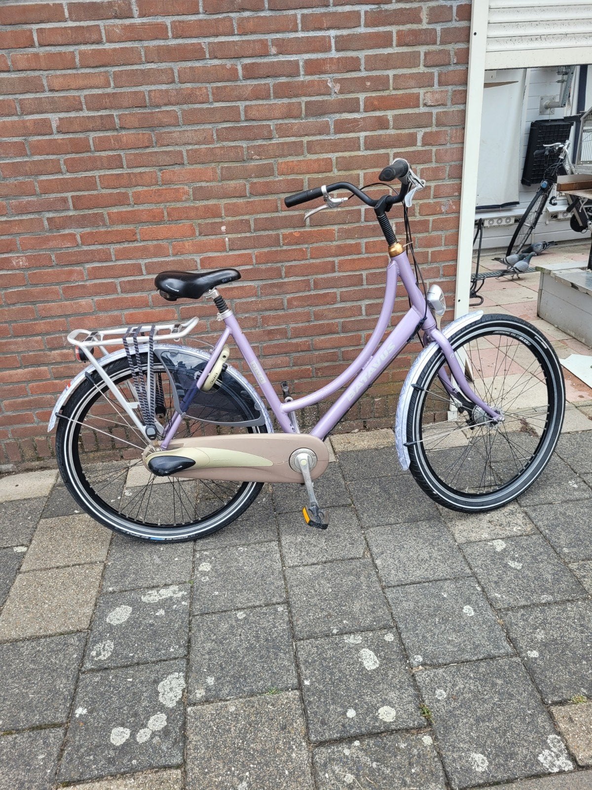 Batavus Diva Damesfiets - Paars - Gebruikt, Fietsen en Brommers, Fietsen | Dames | Damesfietsen, Versnellingen, Batavus, Ophalen of Verzenden