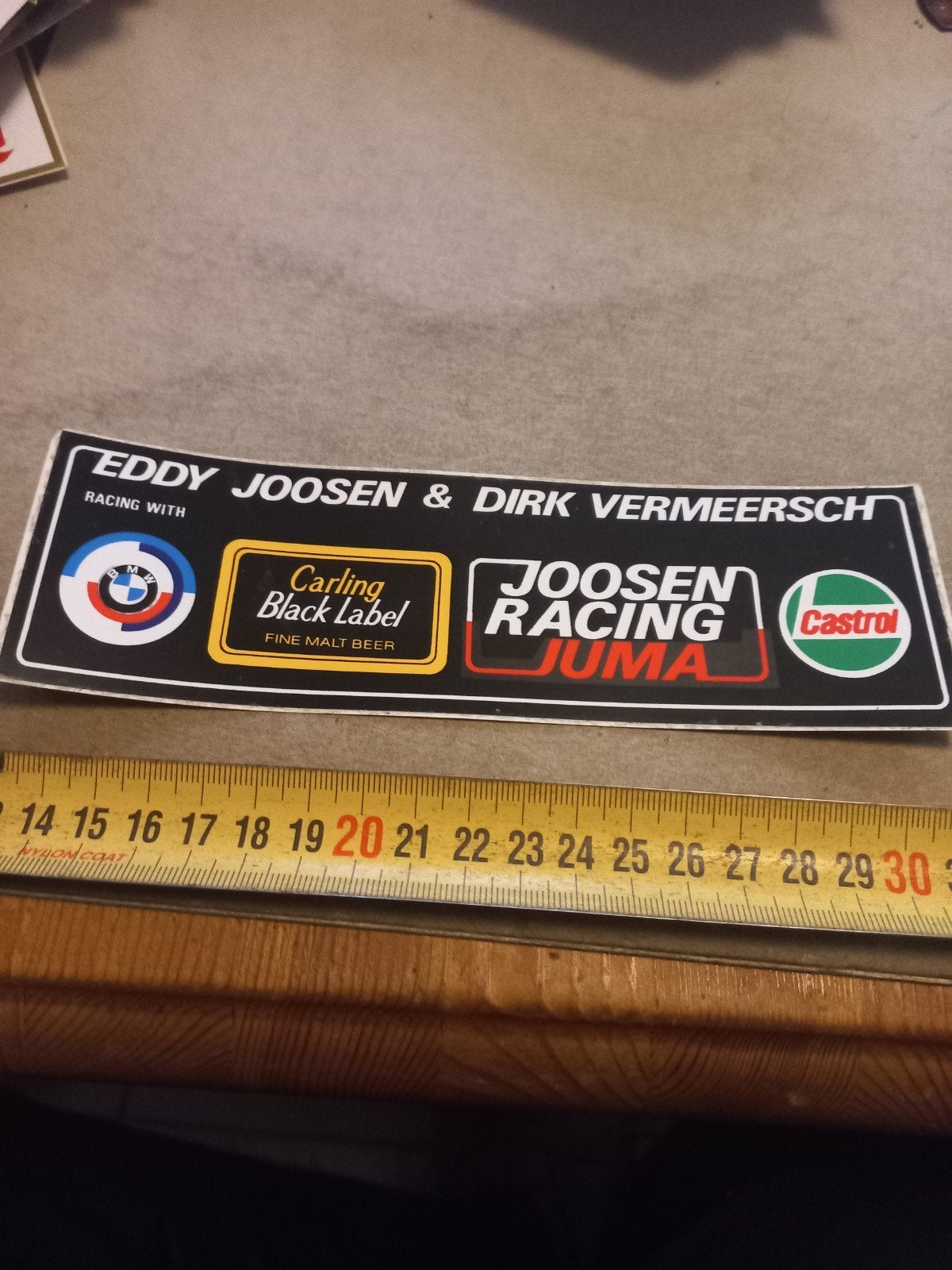 Vintage Eddy Joosen & Dirk Vermeersch Racing Sticker, Ophalen of Verzenden