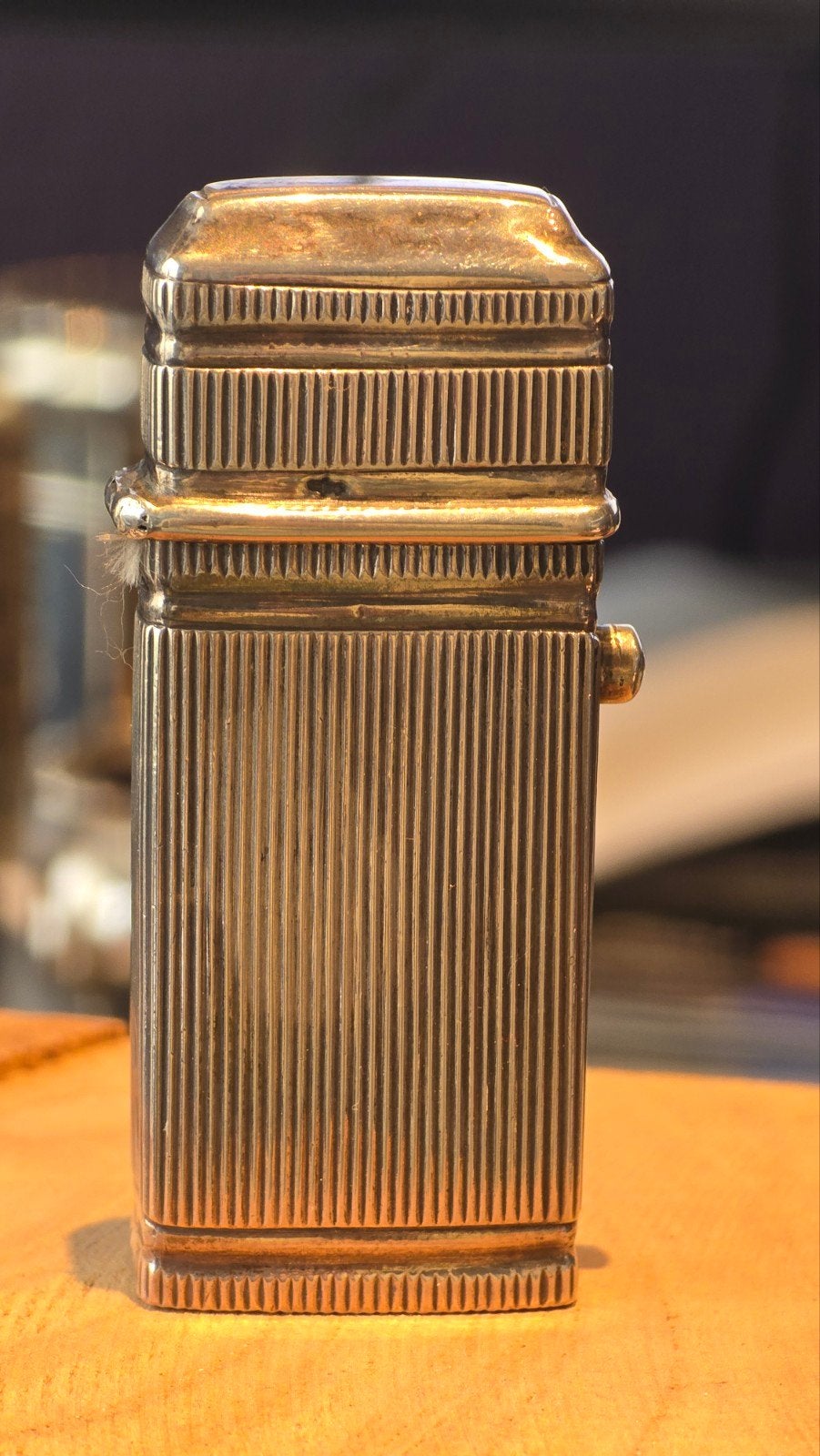 Zilveren Vesta Case met Nederlands Keurmerk en Werkend Slot, Ophalen of Verzenden, Zilver