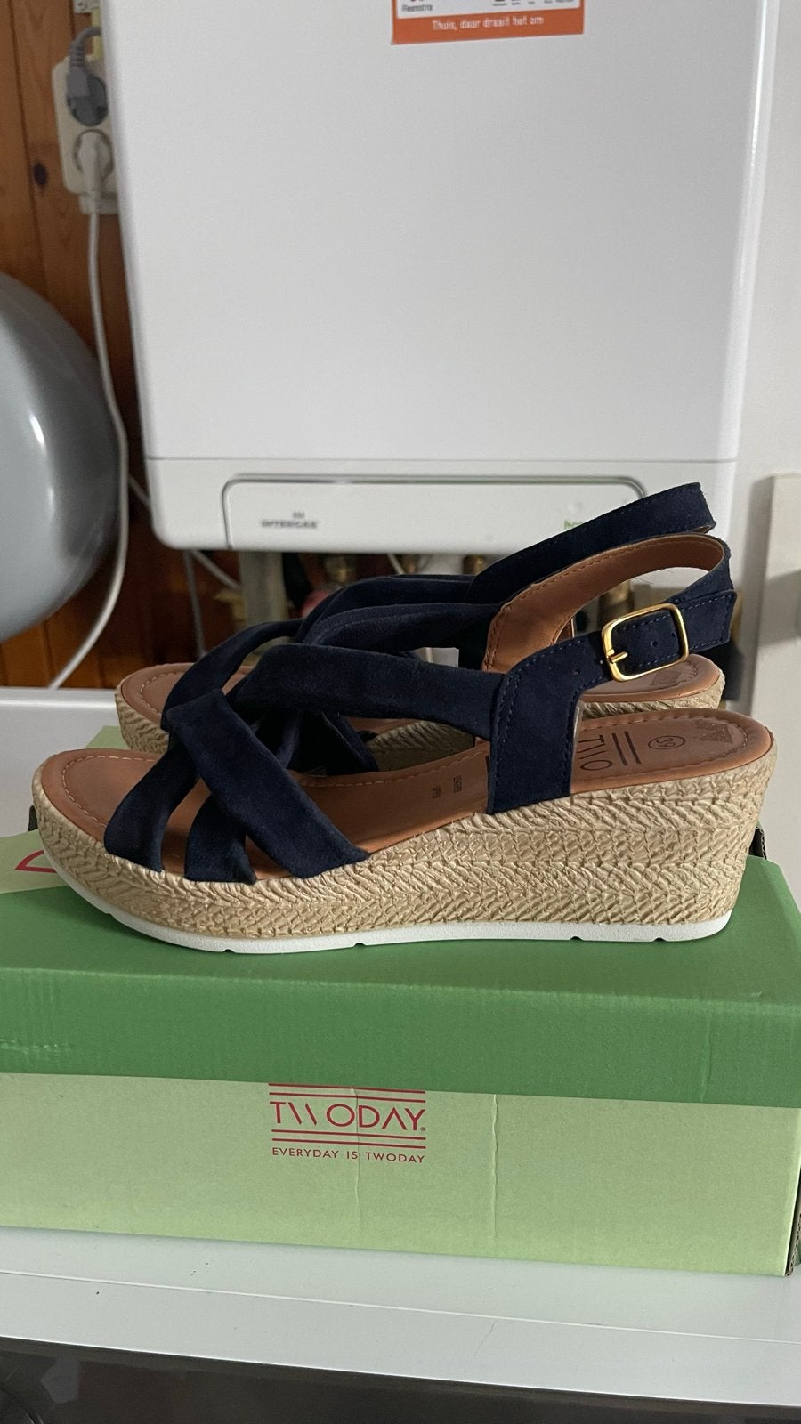 Nieuwe Dames Sandalen Maat 38 - Twoday, Ophalen of Verzenden, Nieuw, Blauw, Sandalen of Muiltjes