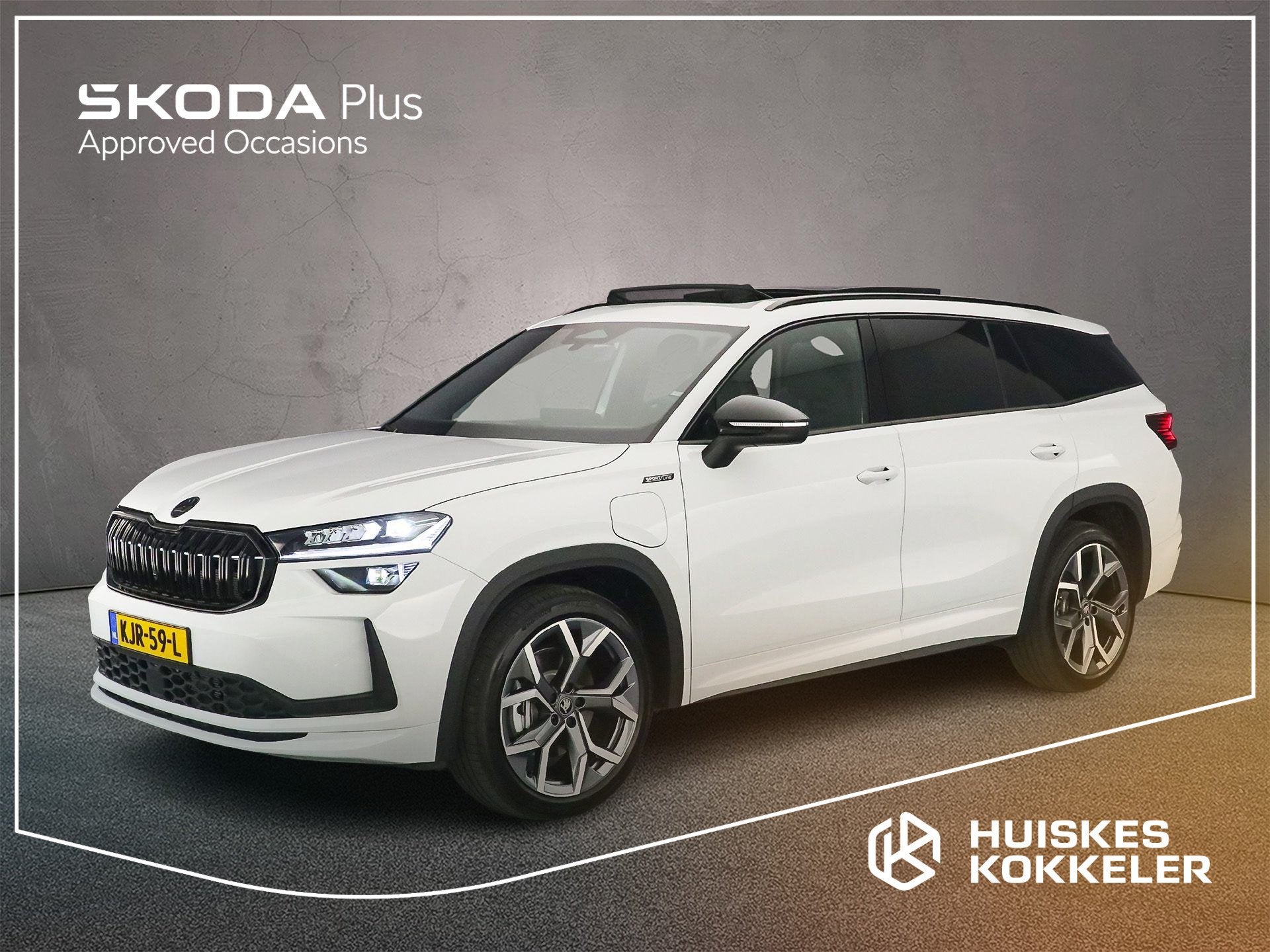 Skoda Kodiaq Sportline Business 1.5 TSI PHEV 204pk DSG Autom, Auto's, Skoda, Euro 6, 4 cilinders, 1818 kg, SUV of Terreinwagen