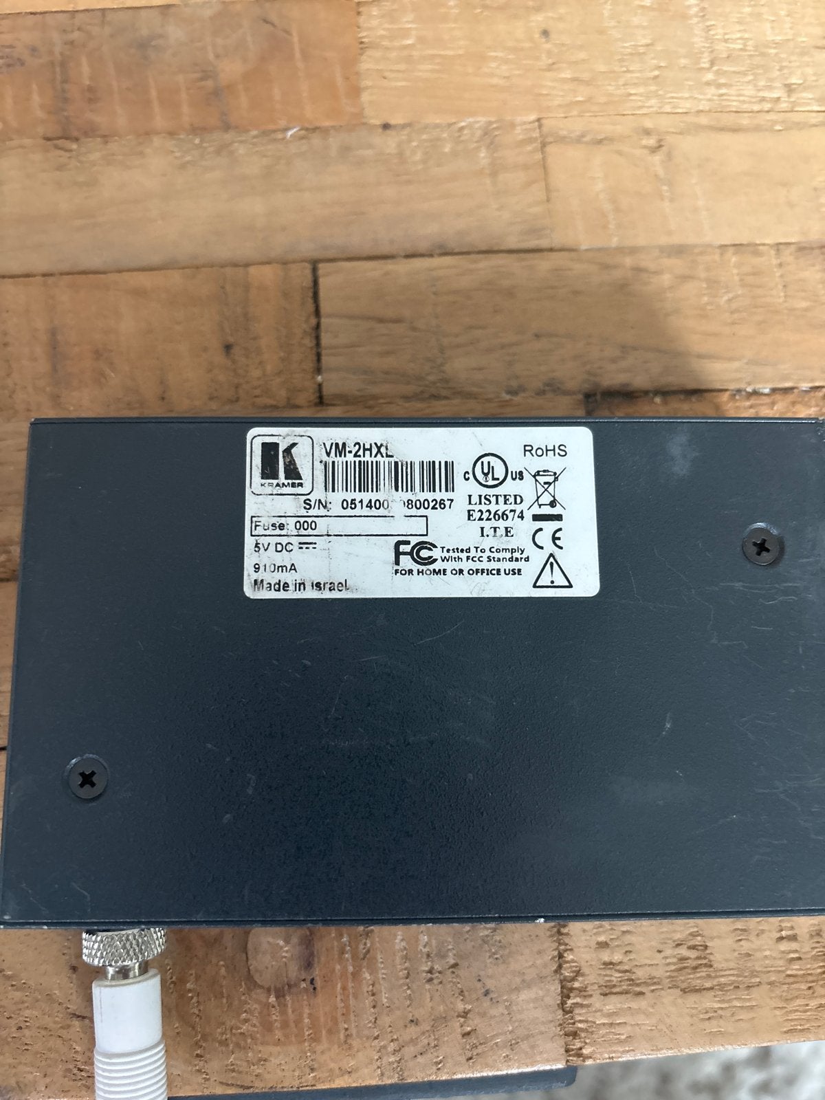 Kramer VM-2Hxl 1:2 HDMI-distributeur, Audio, Tv en Foto, Ophalen, Zo goed als nieuw, Minder dan 2 meter, HDMI-kabel