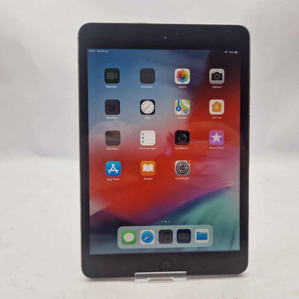 Apple iPad mini 2 16GB || iOS 12 || Nu maar €49,99, Ophalen of Verzenden, Zo goed als nieuw, 8 inch, Bescherming voor- en achterkant
