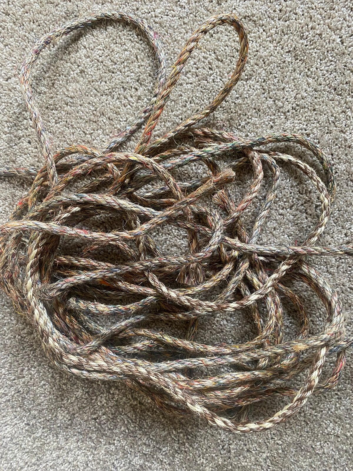10x Meerkleurig Touw - 1.20m x 8mm, Ophalen of Verzenden, Nieuw