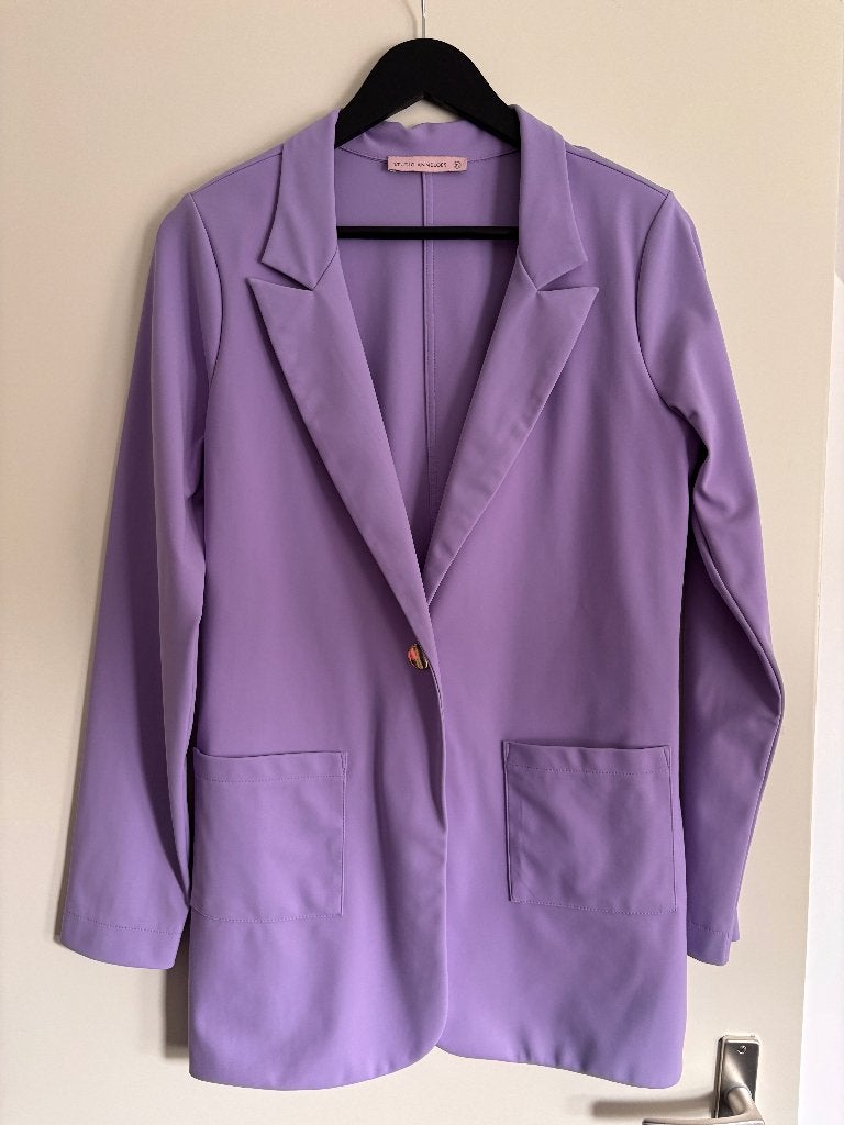 Studio Anneloes Broekpak Lila - Blazer XS, Broek S, Kostuum of Pak, Studio Anneloes, Paars, Ophalen of Verzenden