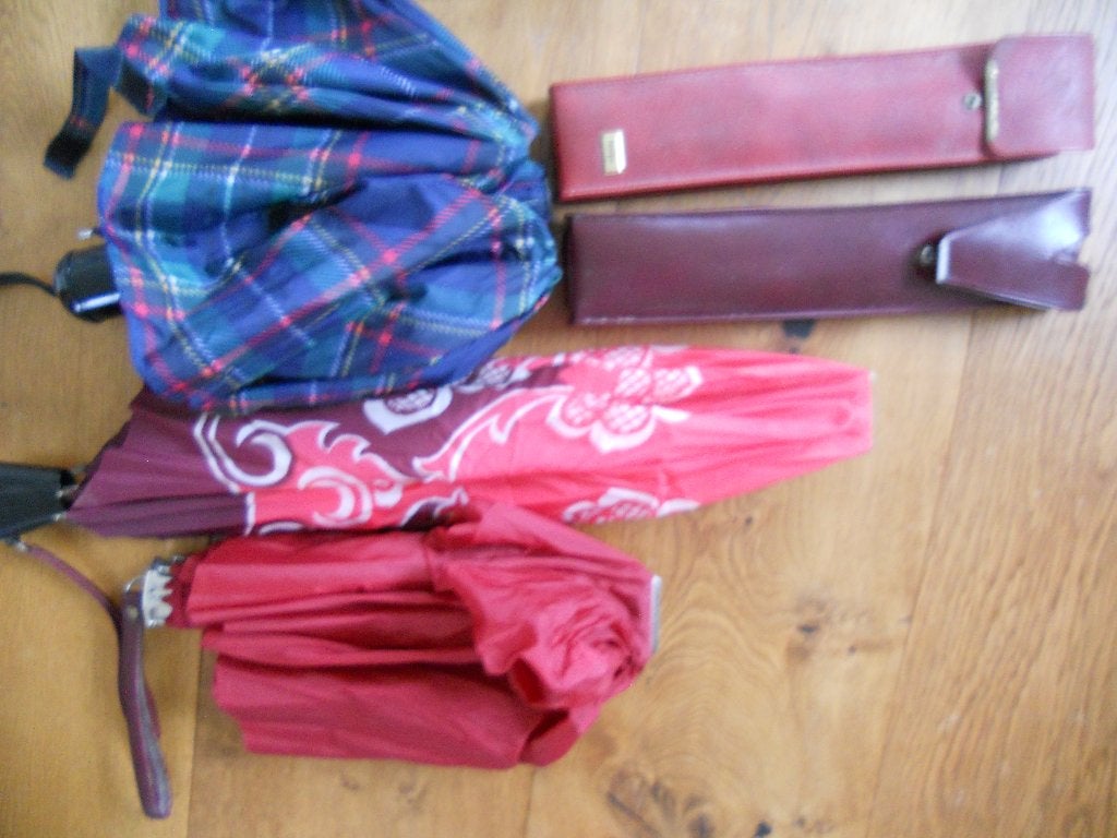 2 vintage opvouwbare paraplu's, Ophalen, Overige typen