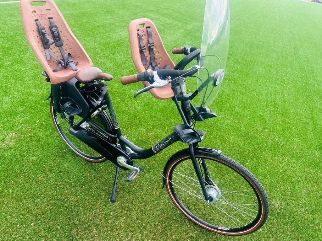 Gazelle bloom Moederfiets 57cm compleet met zitjes, Fietsen en Brommers, Fietsen | Dames | Moederfietsen, Niet ingevuld, 2 zitjes