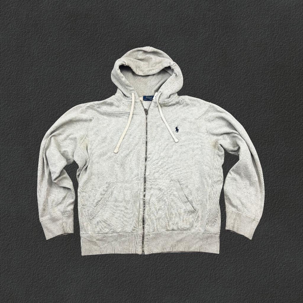 (1014) Grijze Ralph Lauren Zip Vest - Heren L - Zeer Goed, Maat 52/54 (L), Ralph Lauren, Ophalen of Verzenden, Zo goed als nieuw