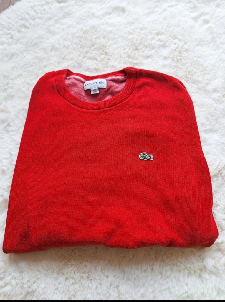 Rode Lacoste pullover maat M, Lacoste, Overige maten, Ophalen of Verzenden, Gedragen