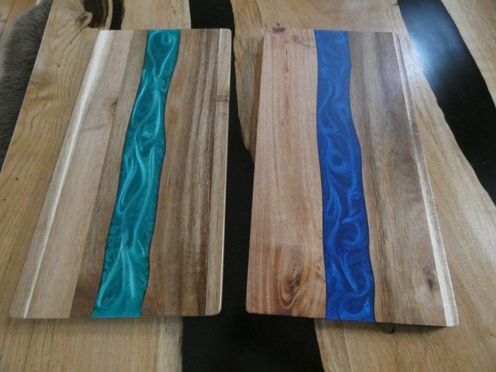 serveerplank hapjesplank epoxy plank tafel snijplank, Snij-/serveerplank, Ophalen of Verzenden, Nieuw, Hout