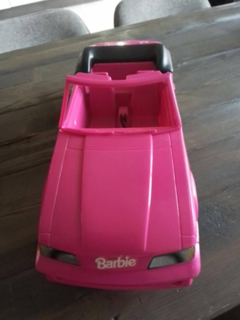 Roze Barbie auto cabriolet, Ophalen of Verzenden, Gebruikt