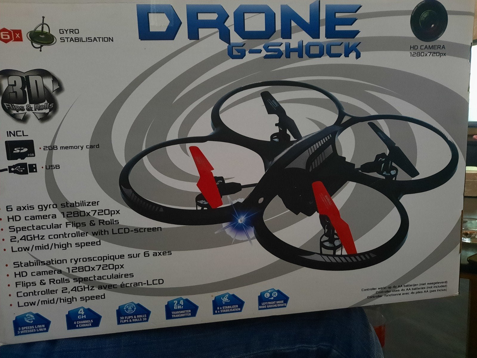 Drone G-Shock met HD camera, nieuw in doos, Ophalen, Nieuw