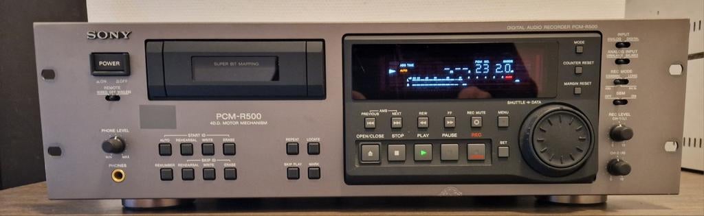 Sony PCM-R500 Pro DAT recorder, met 1 gebruiks-uur., Ophalen of Verzenden, Audio