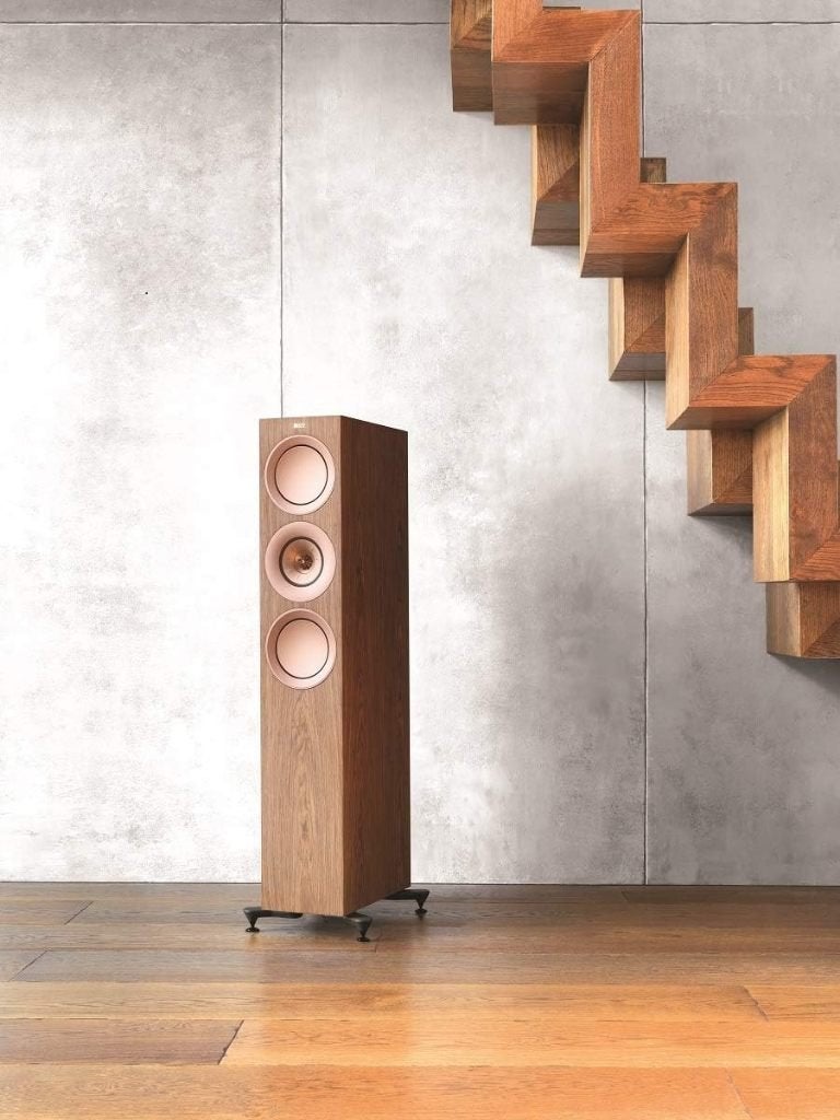 KEF R7 vloerstaande luidsprekers (walnoot)