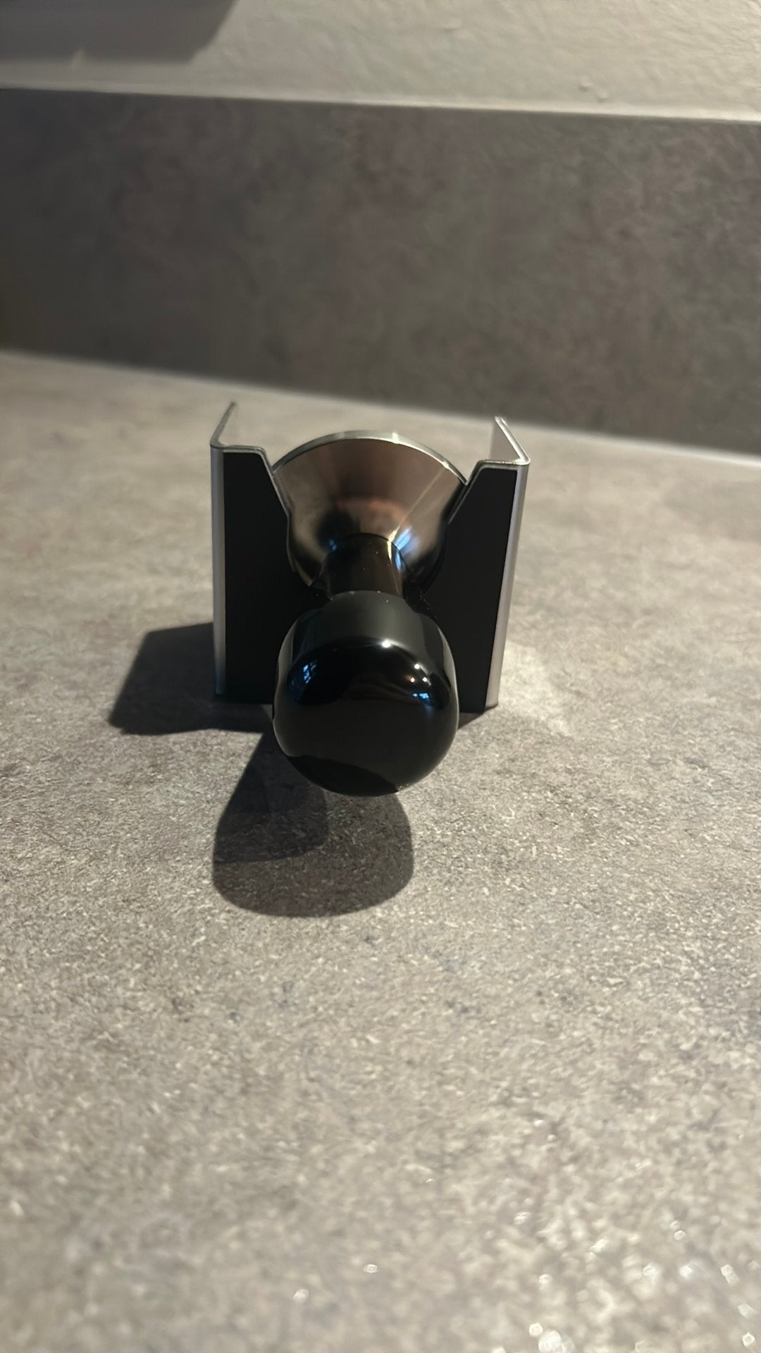 Koffie Tamper inclusief houder- Nieuw, Ophalen of Verzenden, Zo goed als nieuw, Overige modellen, Gemalen koffie