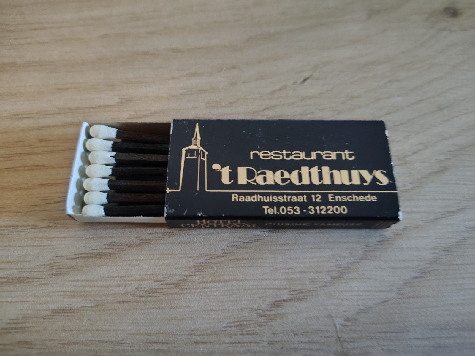 Restaurant 't raedthuys Enschede Lucifers, Verzamelen, Ophalen of Verzenden
