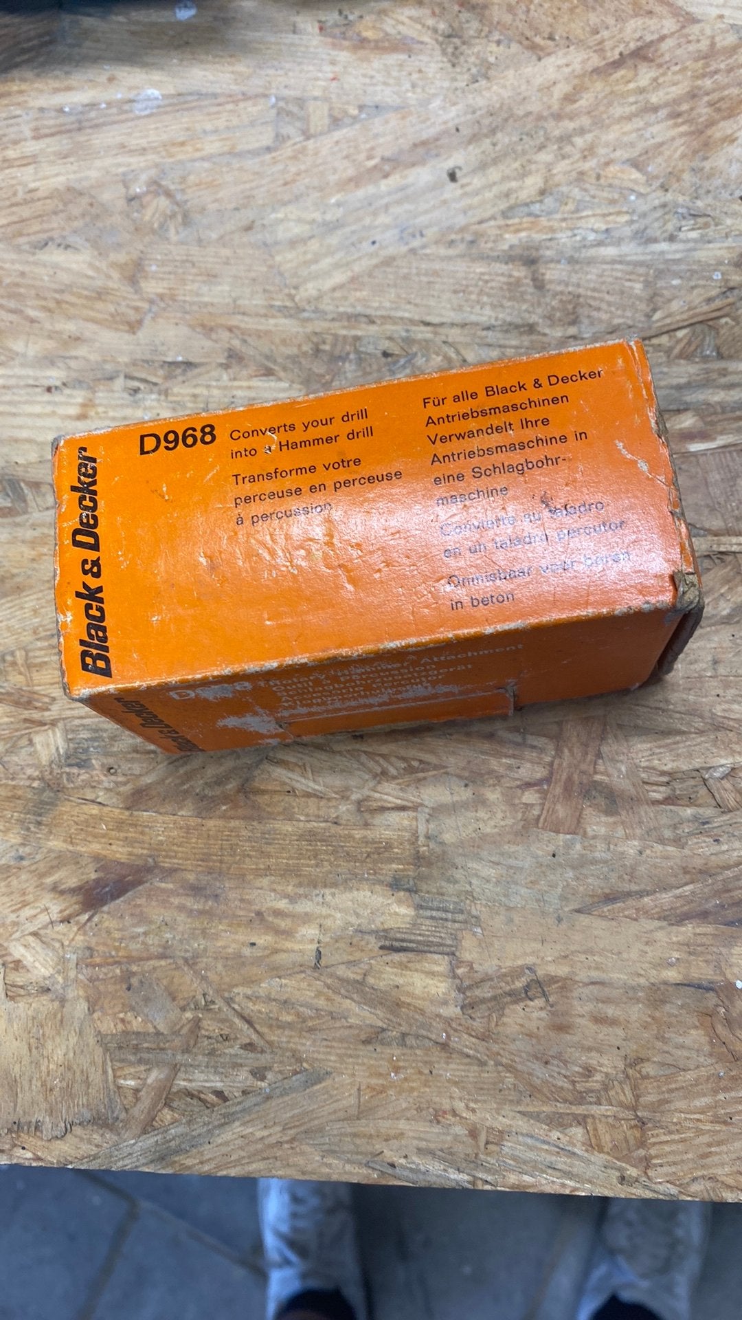 Black & Decker klopboorhulpstuk D968, Ophalen of Verzenden, Boormachine