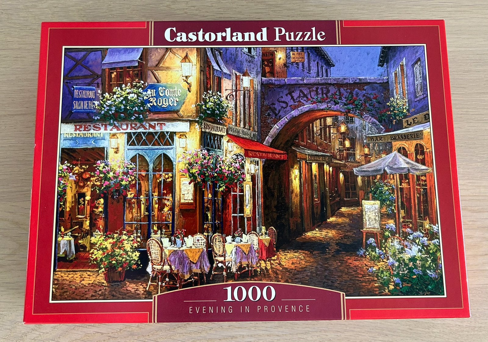 Legpuzzel Avond in de Provence van 1000 stukjes, Ophalen of Verzenden, 500 t/m 1500 stukjes, Zo goed als nieuw, Legpuzzel