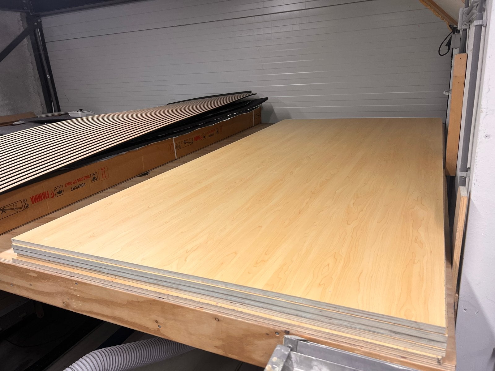 Camper Meubelplaat ahorn 122x244 populier met  hpl, Caravans en Kamperen, Ophalen, Nieuw