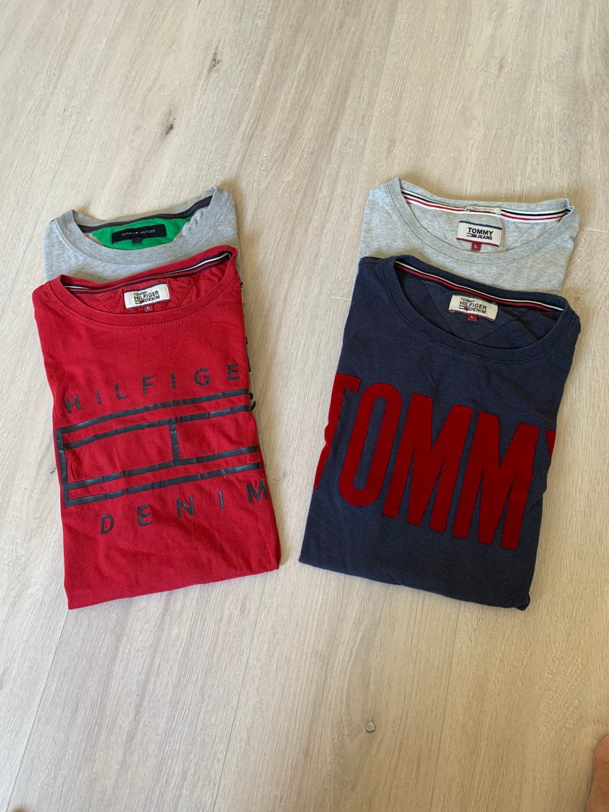 Heren T-shirts Tommy Hilfiger  mt L 4x, Ophalen of Verzenden, Gedragen, Maat 52/54 (L), Overige kleuren