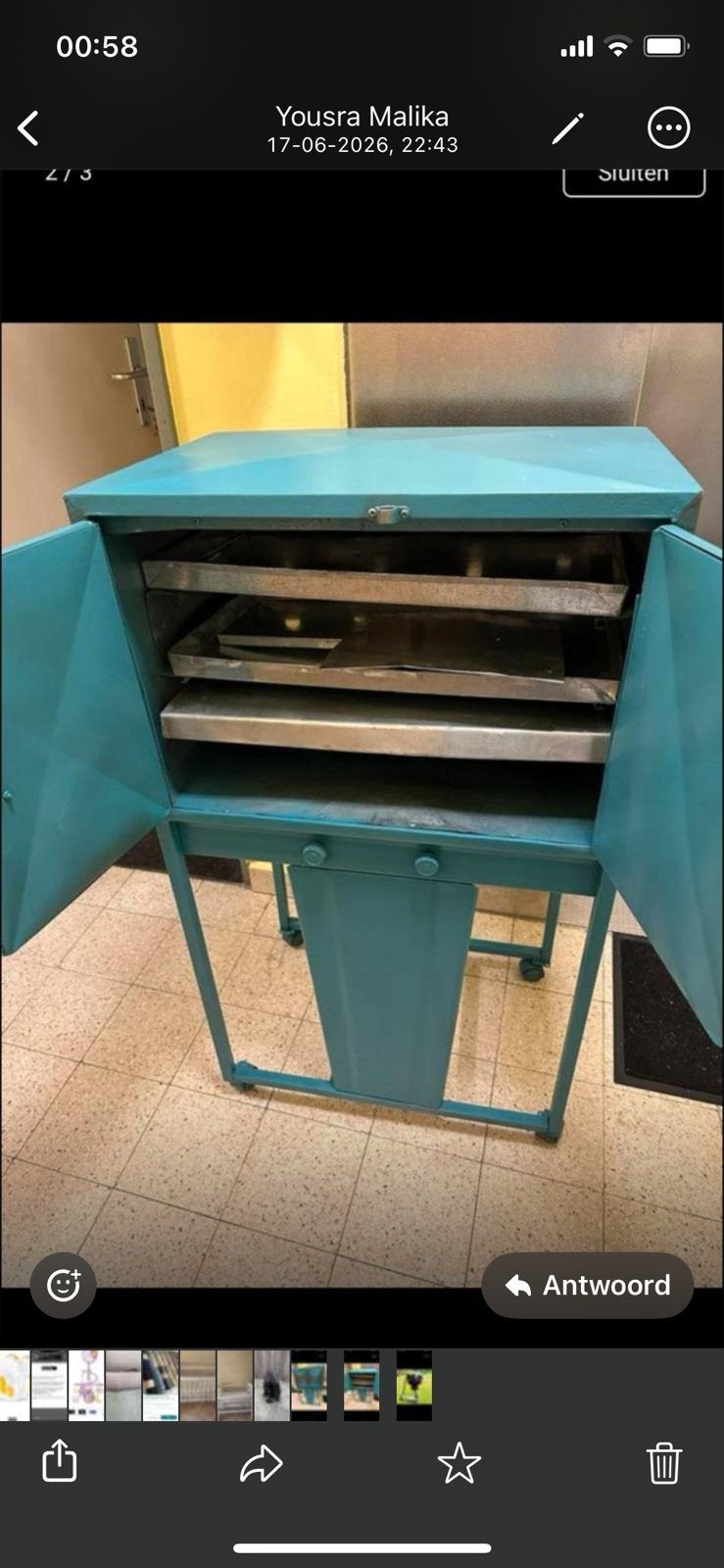 Gasoven werkt met gasfles., Ophalen of Verzenden, Zo goed als nieuw