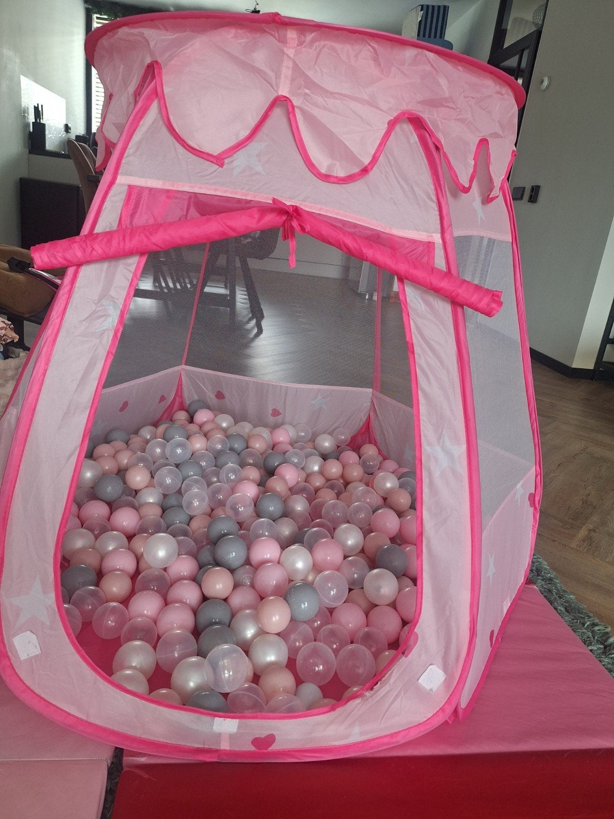 Opvouwbaar Ballenbad Roze met Ballen, Kinderen en Baby's, Ophalen, Gebruikt