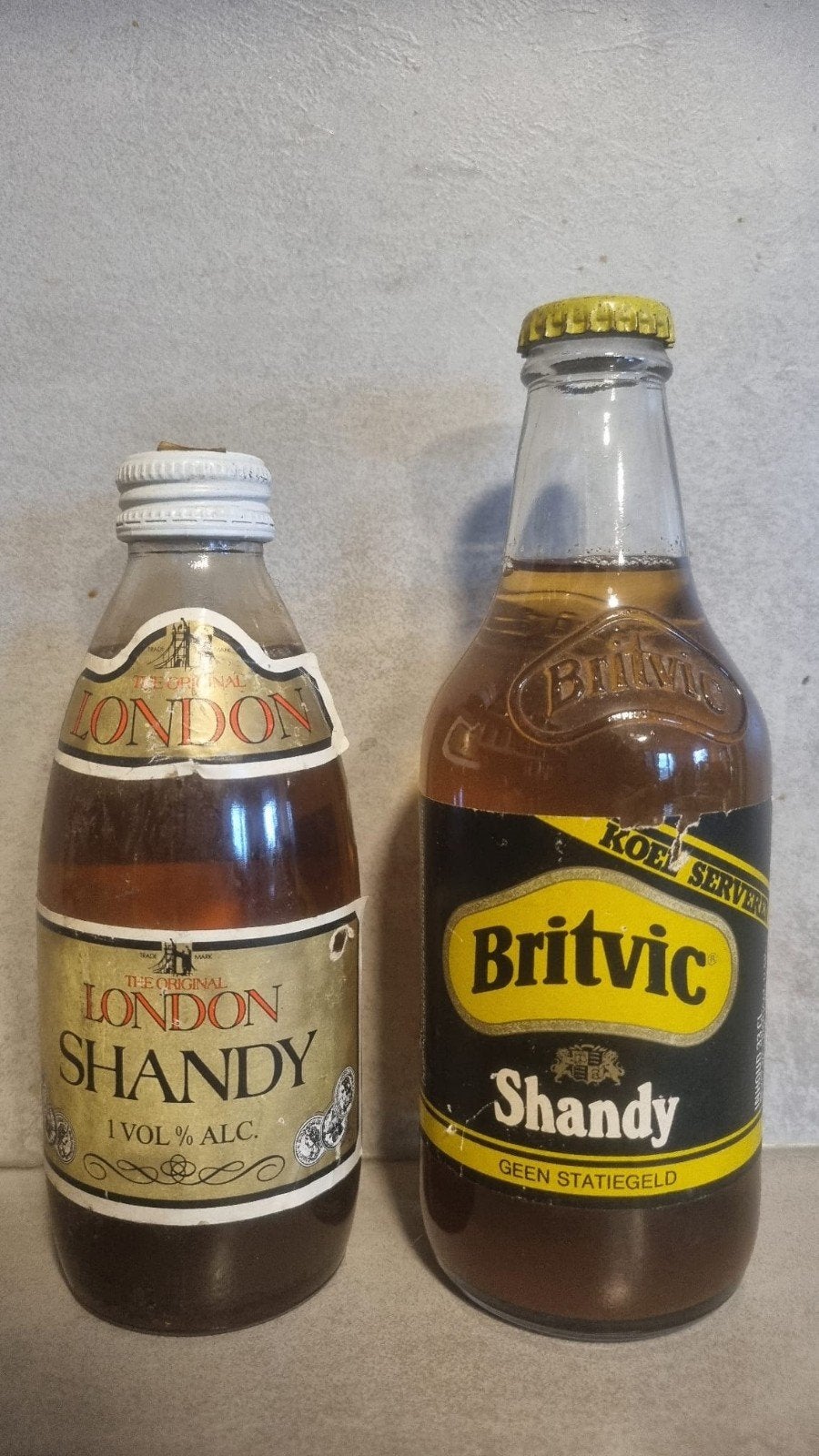 2x Shandy, NL import: London 90's, Raak botteling & Britvic, Ophalen of Verzenden, Zo goed als nieuw, Flesje(s), Overige merken