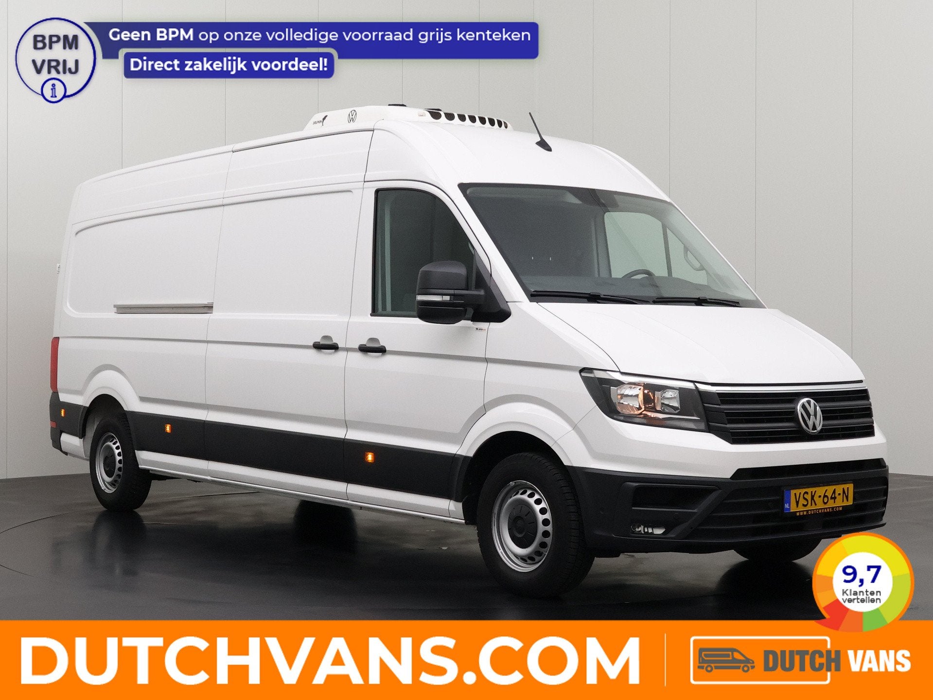 Volkswagen Crafter 2.0TDI 140PK L4H3 Maxi Koelauto | Navigat, Auto's, Bestelauto's, Stof, Gebruikt, 4 cilinders, Volkswagen