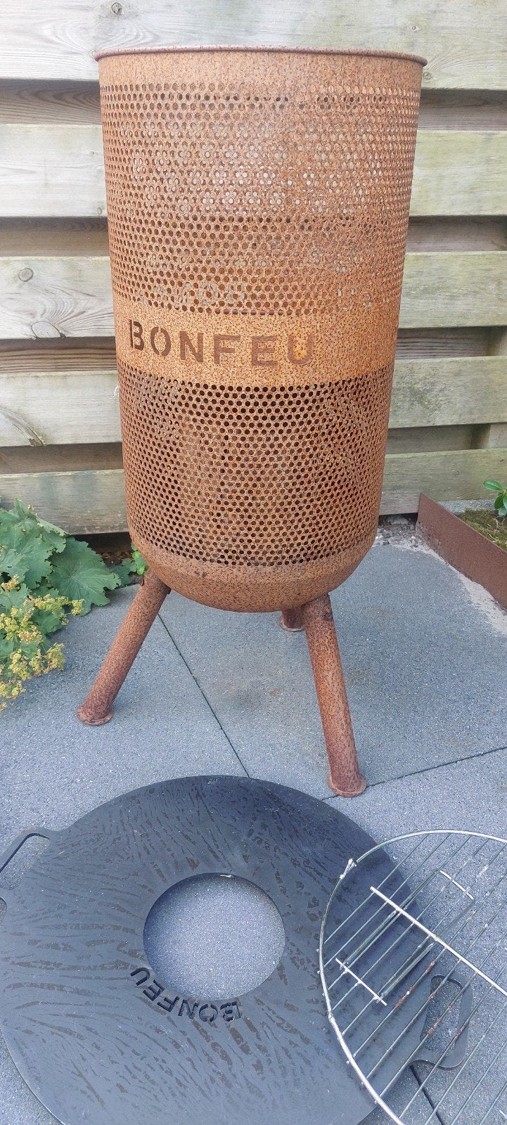 BonFeu Vuurton / Vuurkorf met grillrooster, Ophalen, Gebruikt, Vuurton