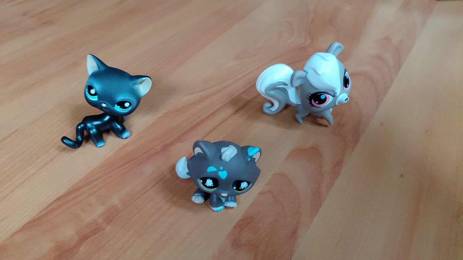 LPS Skunk Zwarte Kat #994 Style + Decorated Sparkle Hasbro, Ophalen of Verzenden, Zo goed als nieuw, Glas of Kristal