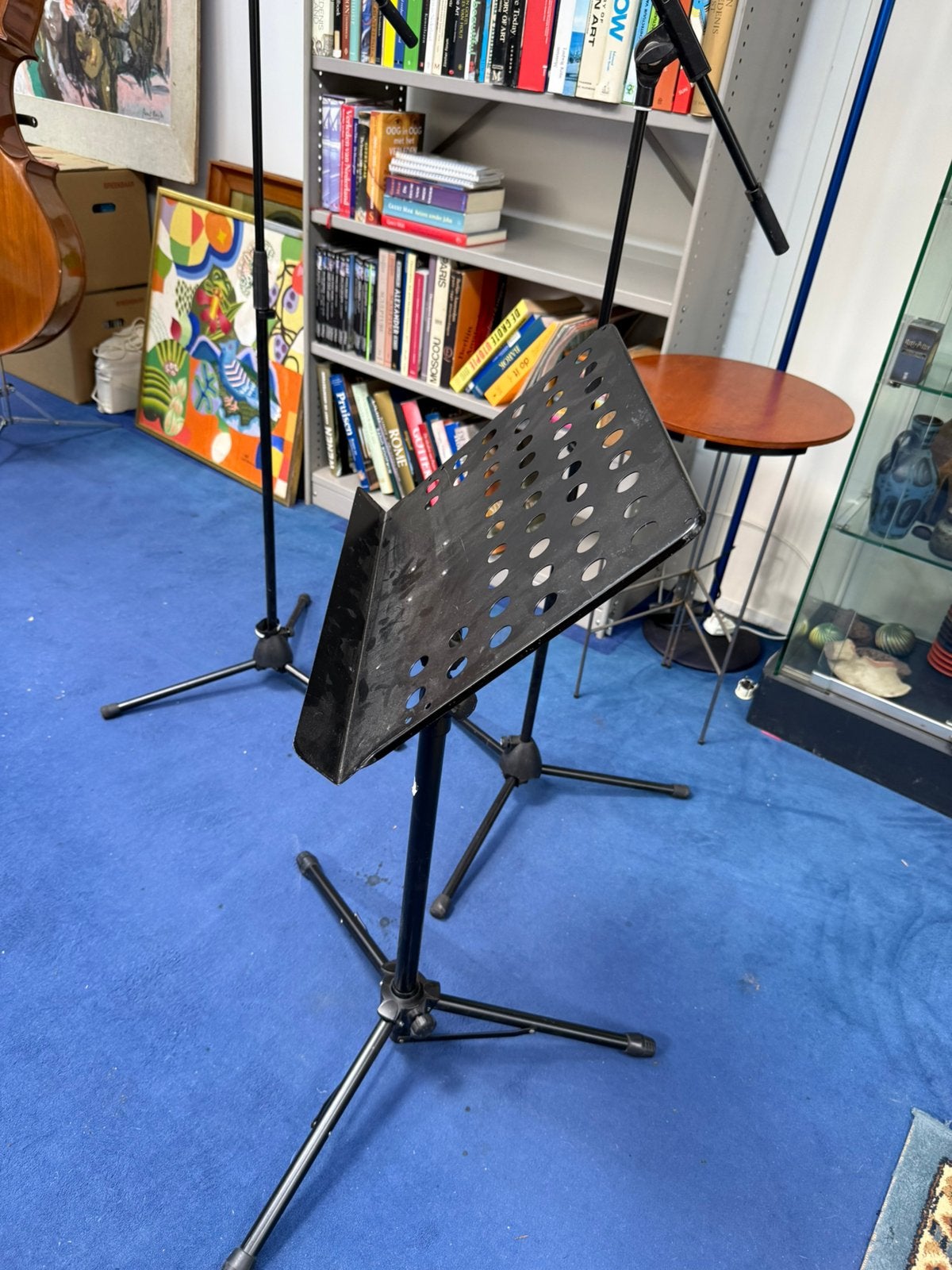Muziekstandaard opvouwbaar degelijk, Ophalen, Zo goed als nieuw