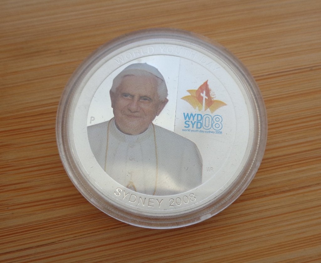 zilveren Australia 1 dollar Paus Benedict XVI [531], Verzenden, Buitenland, Munten