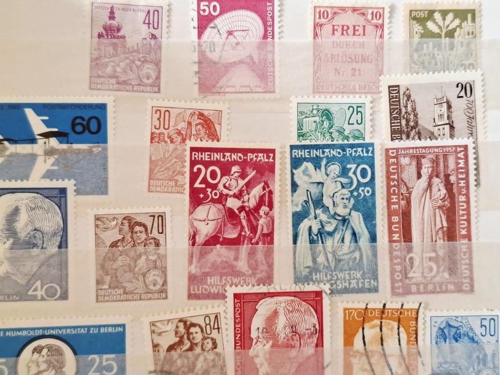 postzegels europa Duitsland DDR BRD Berlin, Ophalen of Verzenden, Duitse Keizerrijk, Gestempeld