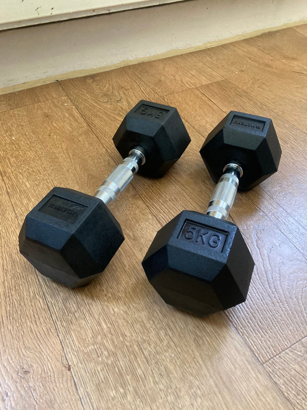 NIEUWE HEXA Dumbbells set 5kg, Ophalen, Nieuw, Dumbbell