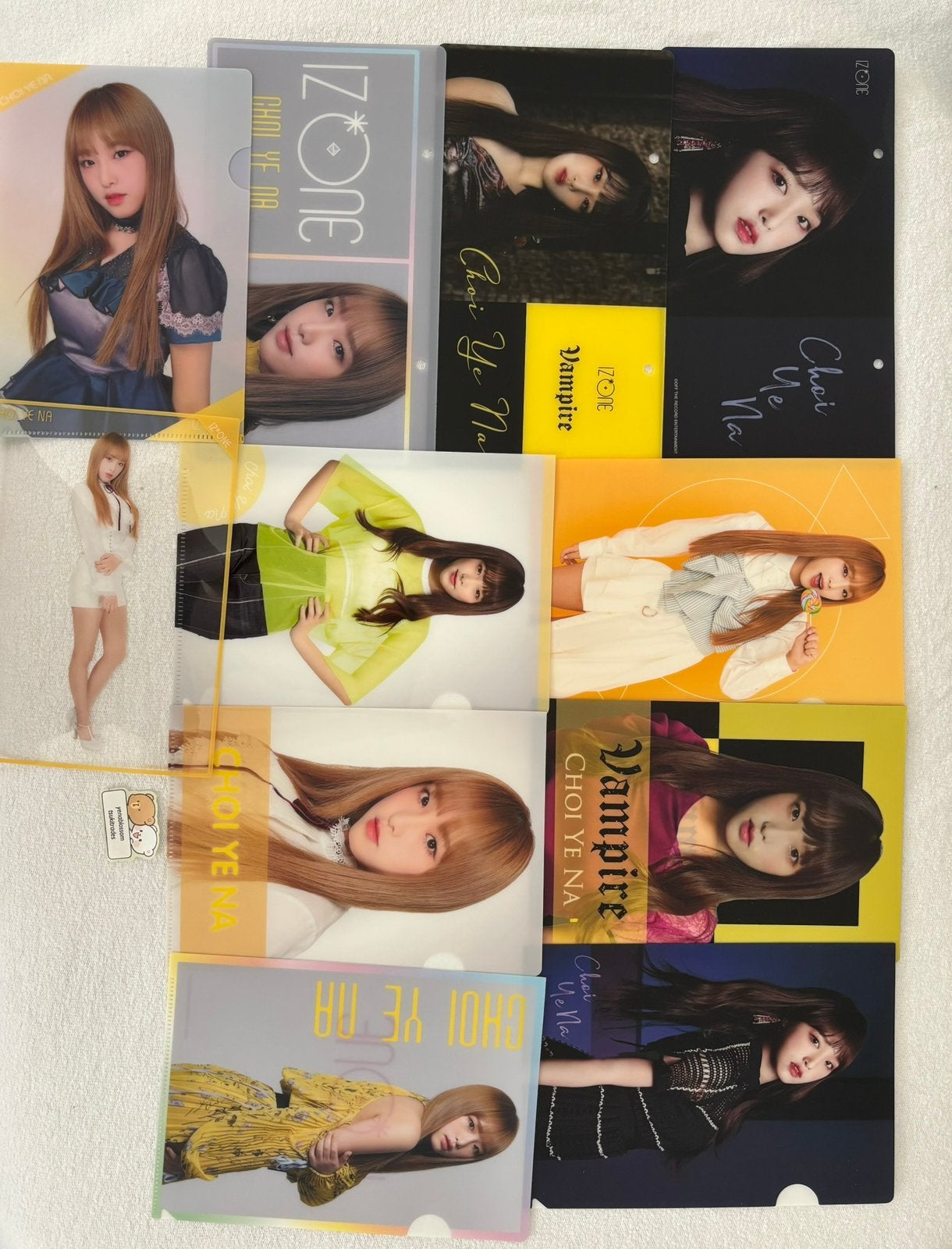 izone iz*one choi yena japan merch md clearfile set kpop, Ophalen of Verzenden, Zo goed als nieuw, Foto of Kaart