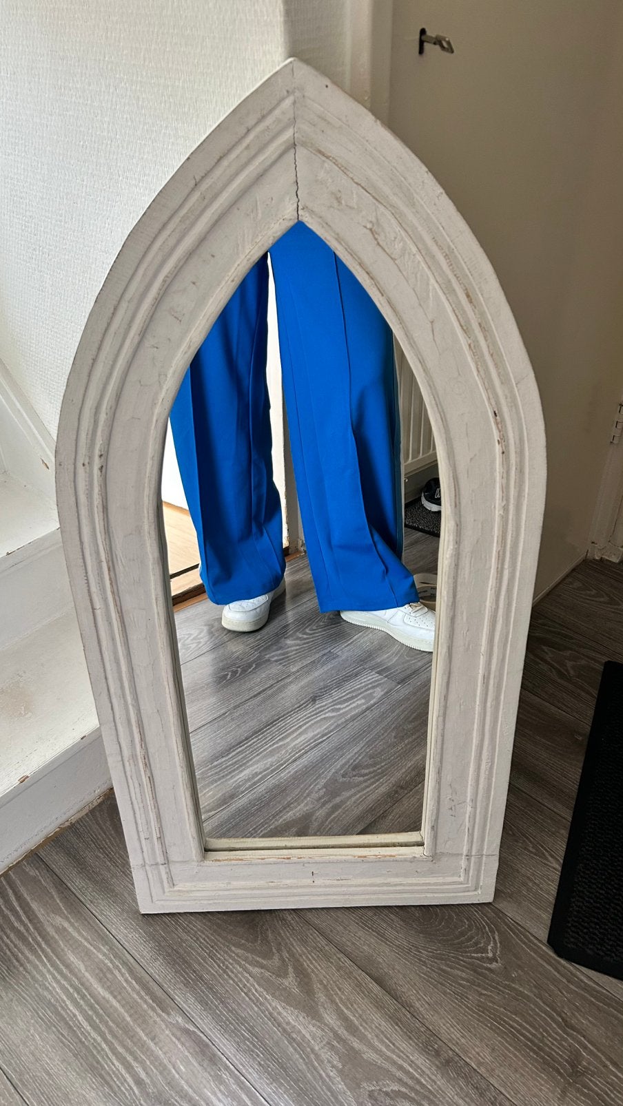 Houten spiegel bali, Ophalen, Minder dan 50 cm, Gebruikt, 100 tot 150 cm