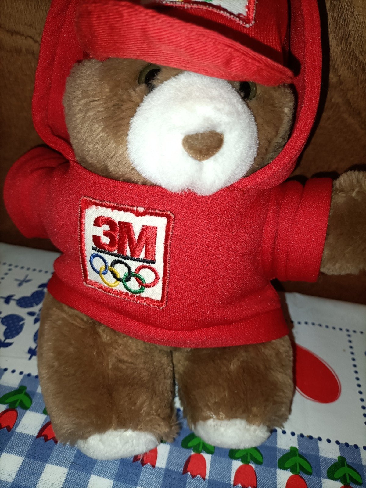 Mascotte Olympische spelen Barcelona 1992 beer knuffel, Ophalen of Verzenden, Zo goed als nieuw, Overige typen