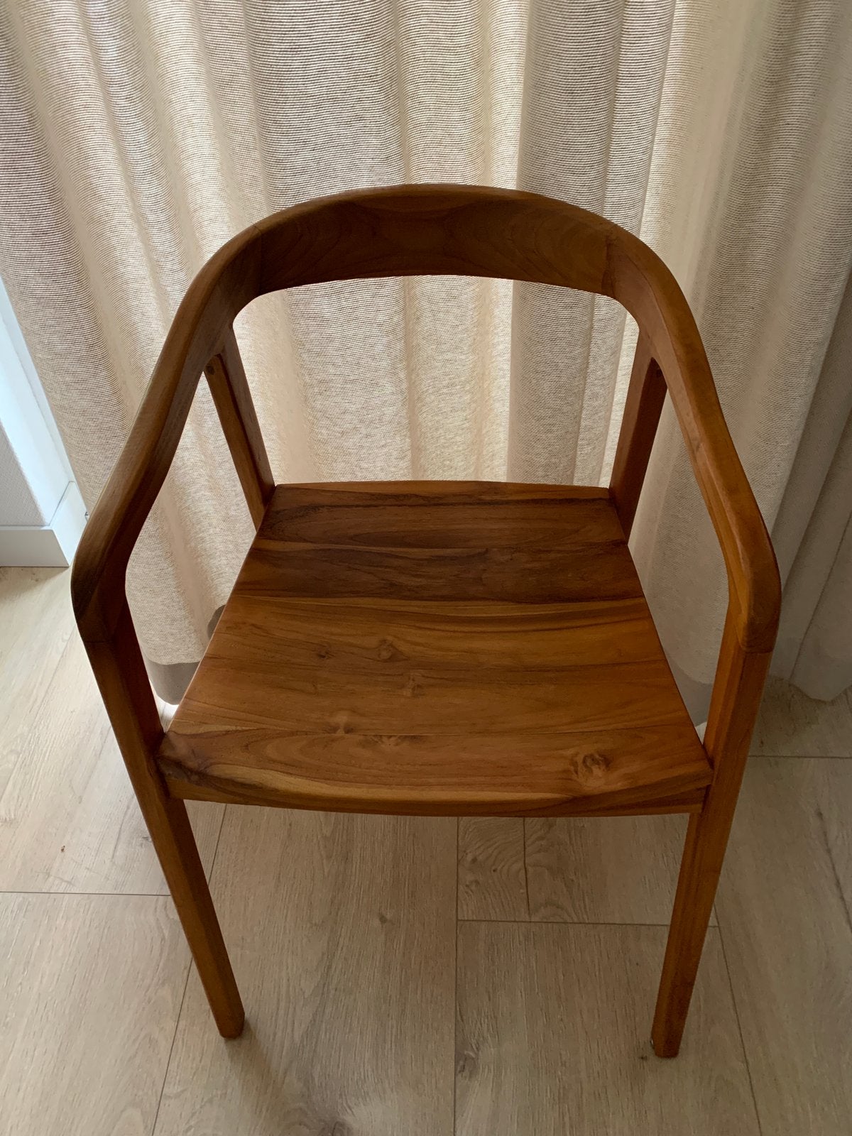 Houten stoelen Karwei, Bruin, Ophalen of Verzenden, Zo goed als nieuw, Vier