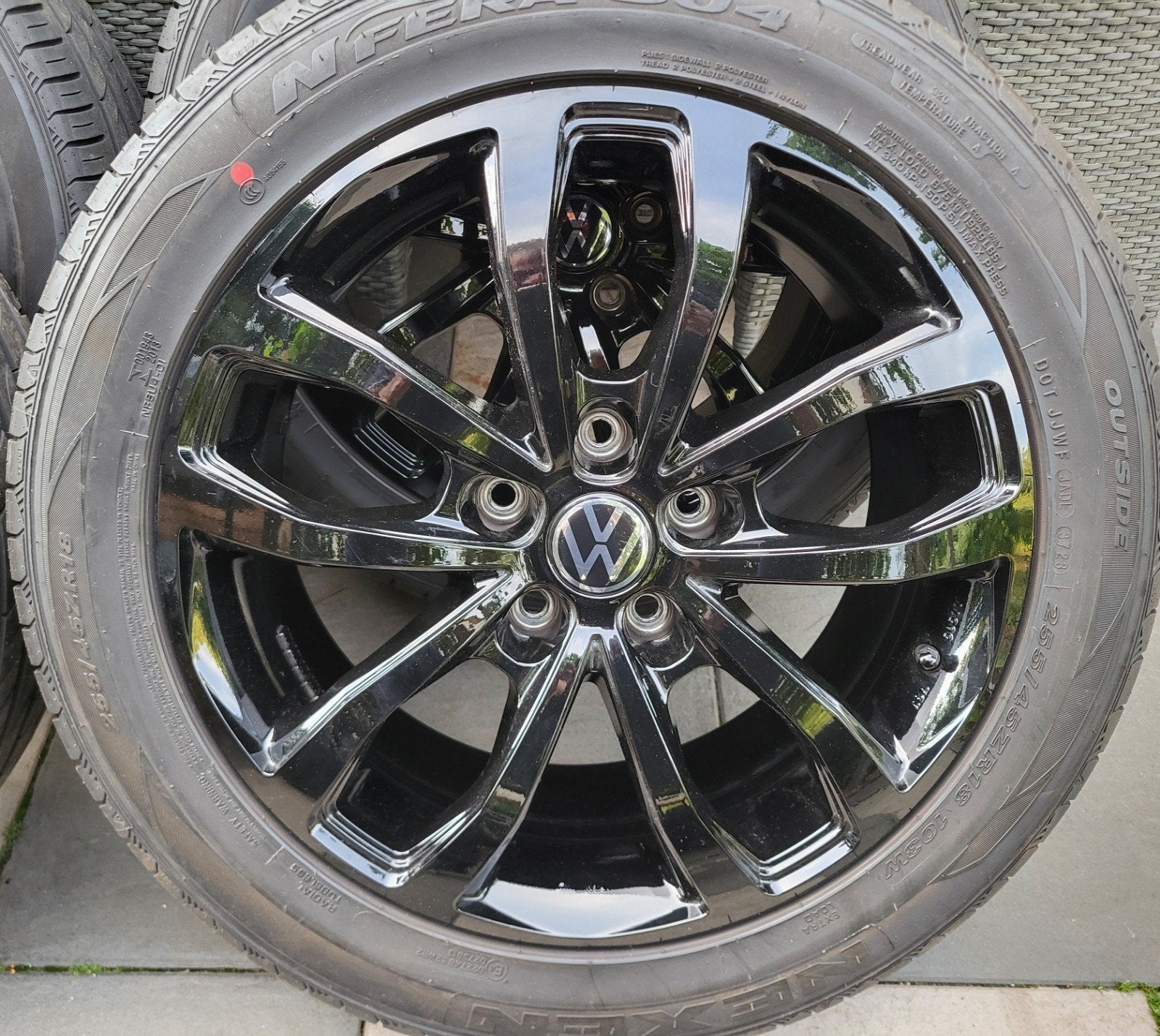 18 Inch VW T6 T5 velgen met zomerbanden 5x120, 18 inch, 255 mm, Banden en Velgen, Nieuw